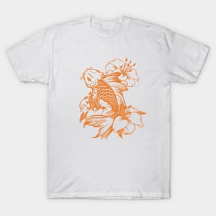 Koi Fish Orange ink T-Shirt